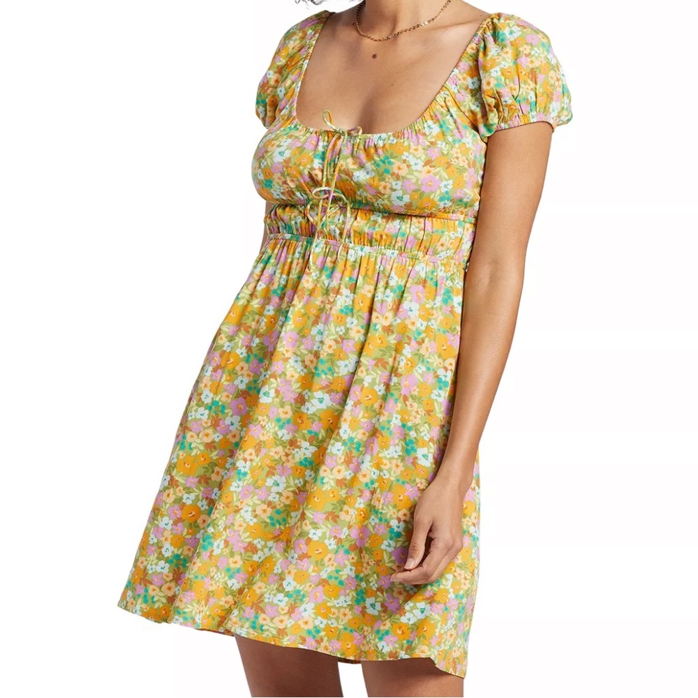 Billabong Sun Kissed Dress Palm Green Size Large